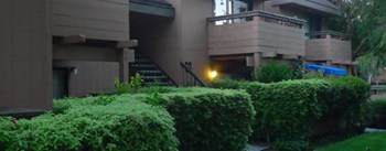 Stairway at Old County Road Apartments units